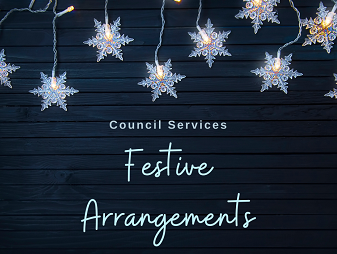 Decorative image of Christmas lights for the Council's 2020-2021 Festive arrangements. 