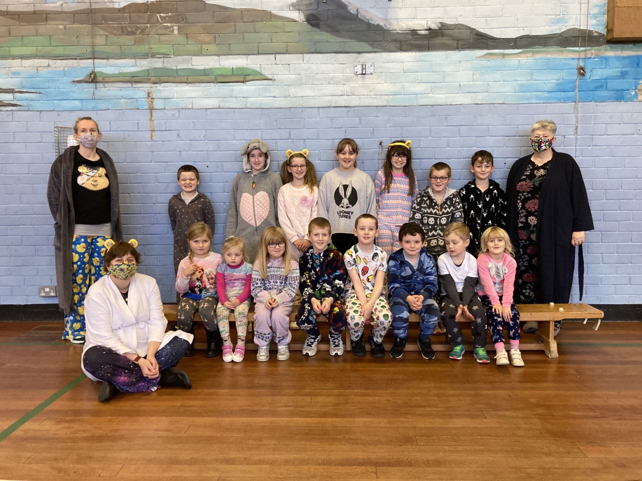 Photo s Shapinsay Primary's Children in Need efforts for 2021.