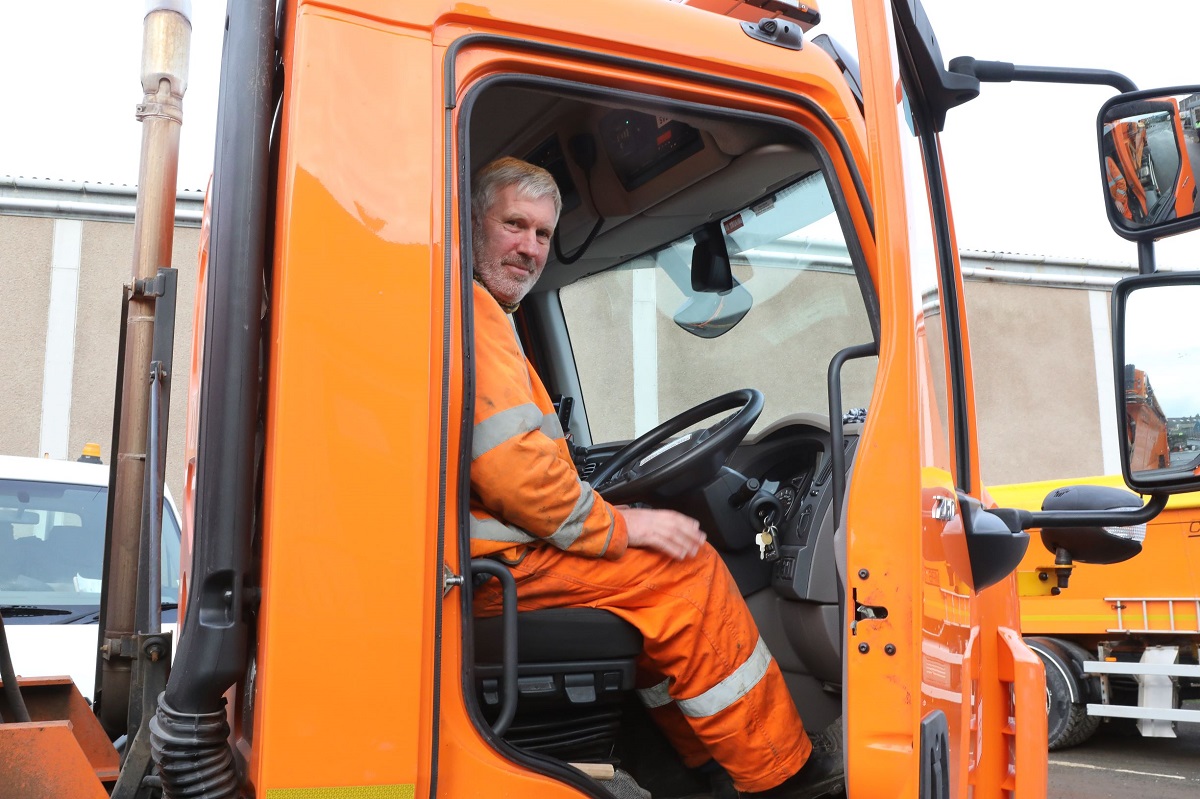Dougie Patterson from the Council's Roads team.