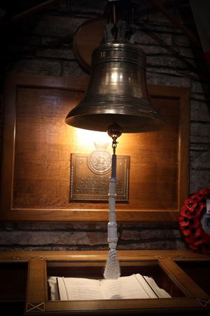 Royal Oak bell restored and rings out on the eve of the anniversary of the ship’s sinking