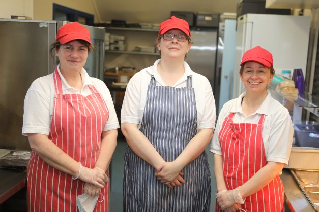 Firth school kitchen staff - Eileen Amanda and Sylvia