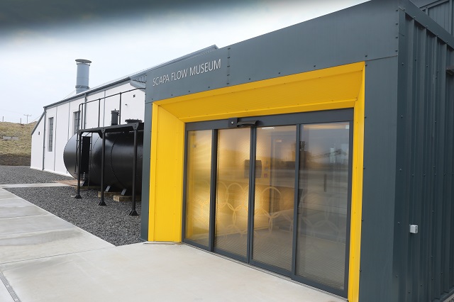 Photo of Scapa Flow Museum's new extension and restored pumphouse