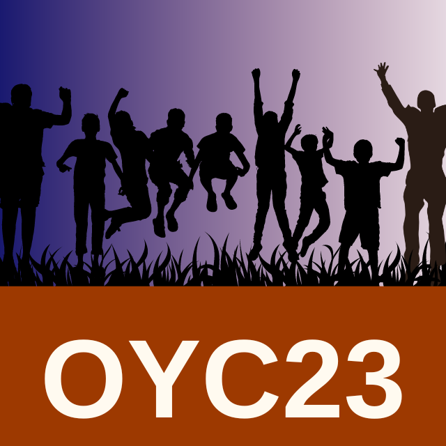 Orkney Youth Conference 2023 - graphic of young people jumping
