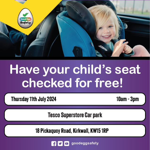 Child seat safety campaign poster