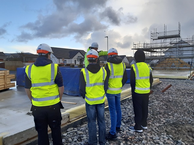 Stromness Academy pupils hear from Orkney Builders during their Careers Week.