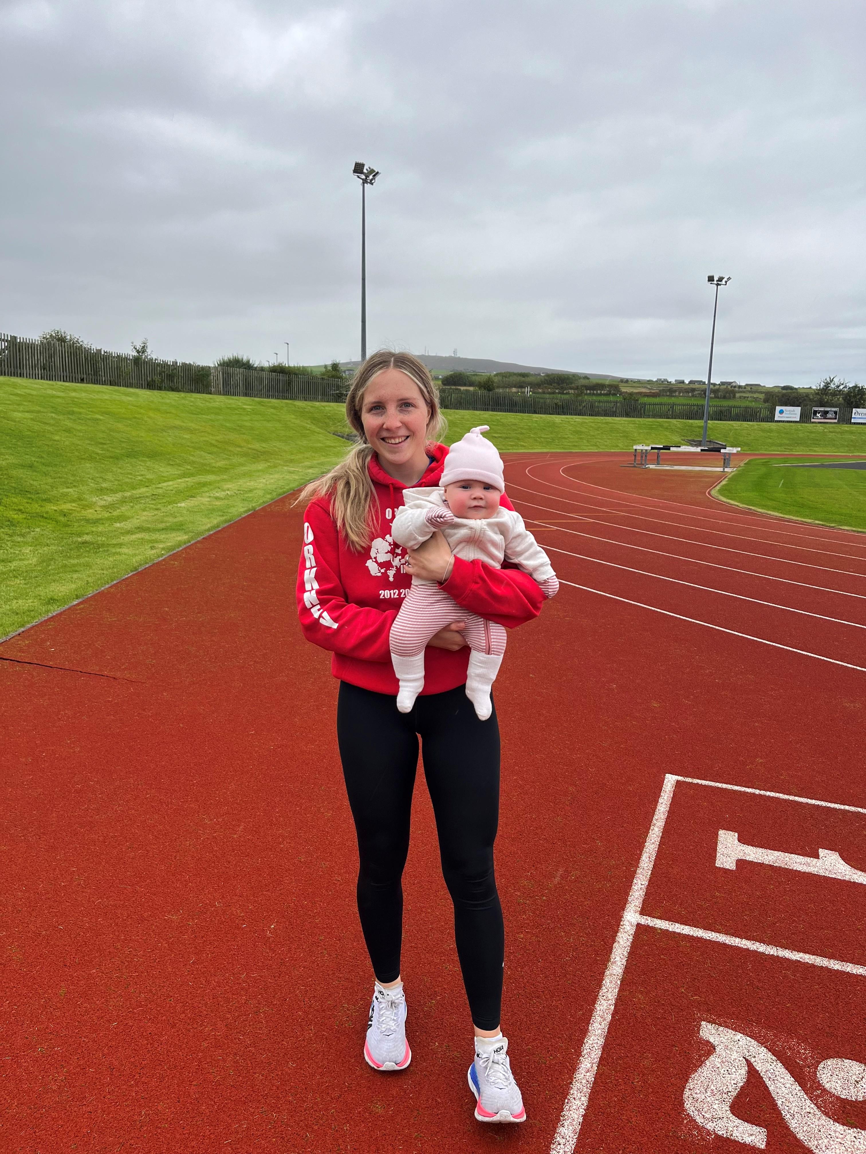 Taylah and Lara on the running track.jpg