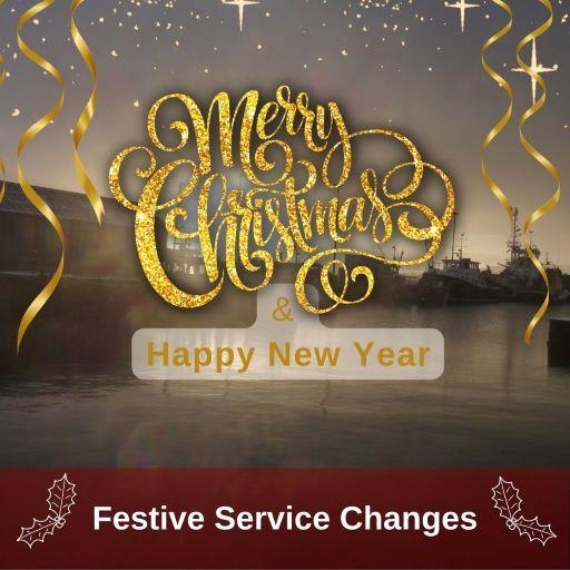 Festive service changes and contact numbers