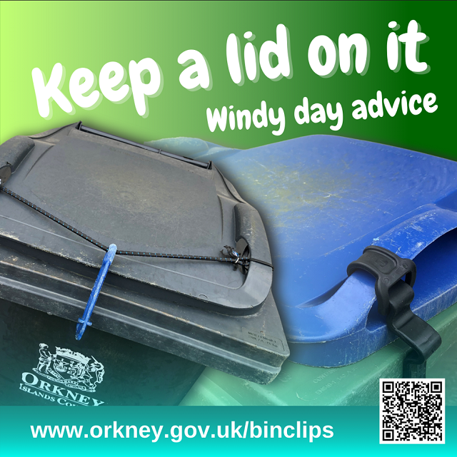 Bins advice for windy days